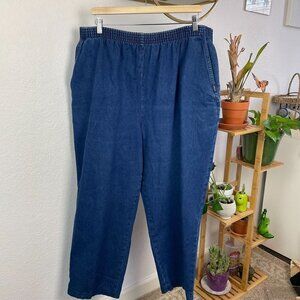 Chic Denim Pullup Pants